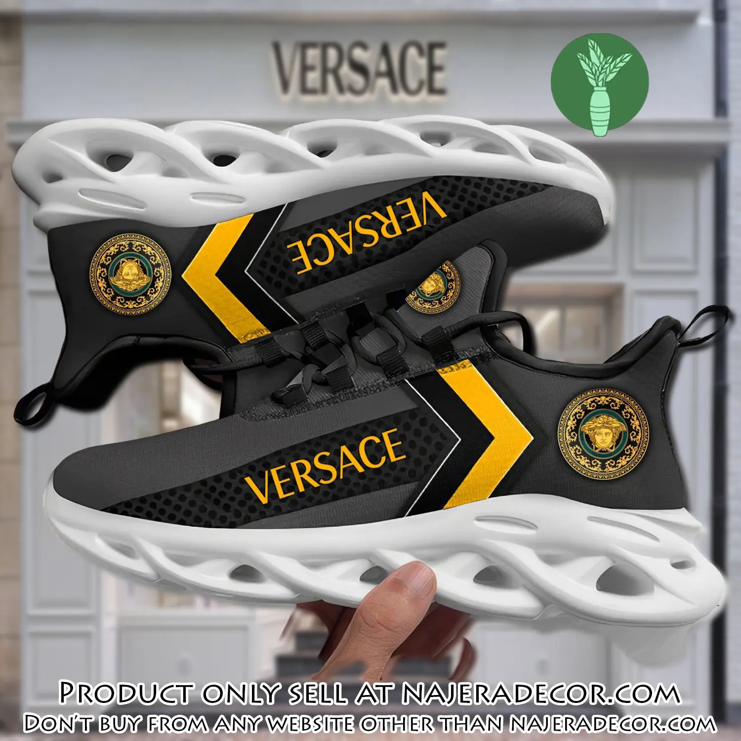 Versace medusa dark max soul shoes luxury brand gifts for men women njr2655569